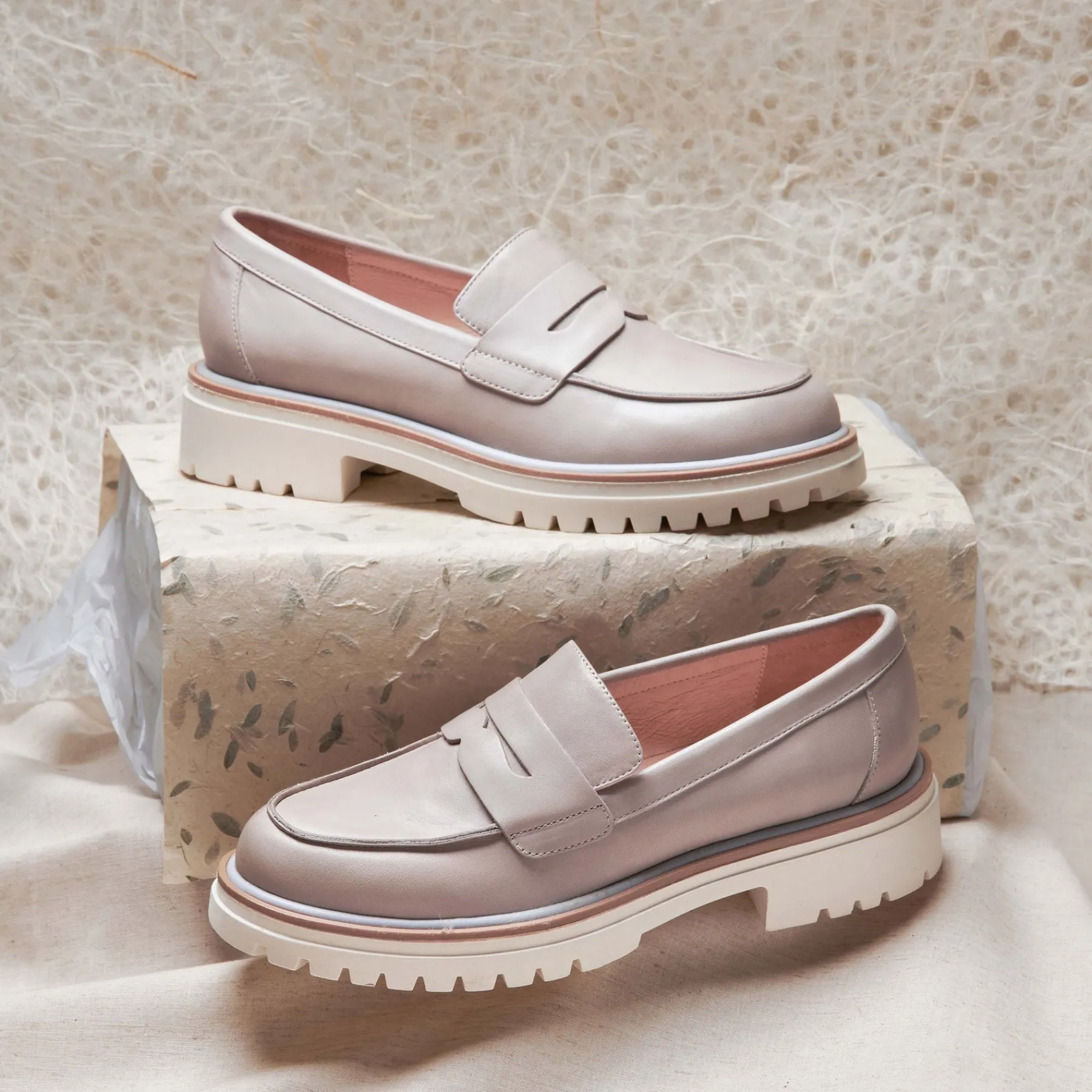 Hot EOS Footwear ANITA HEEL LOAFERS LEATHER