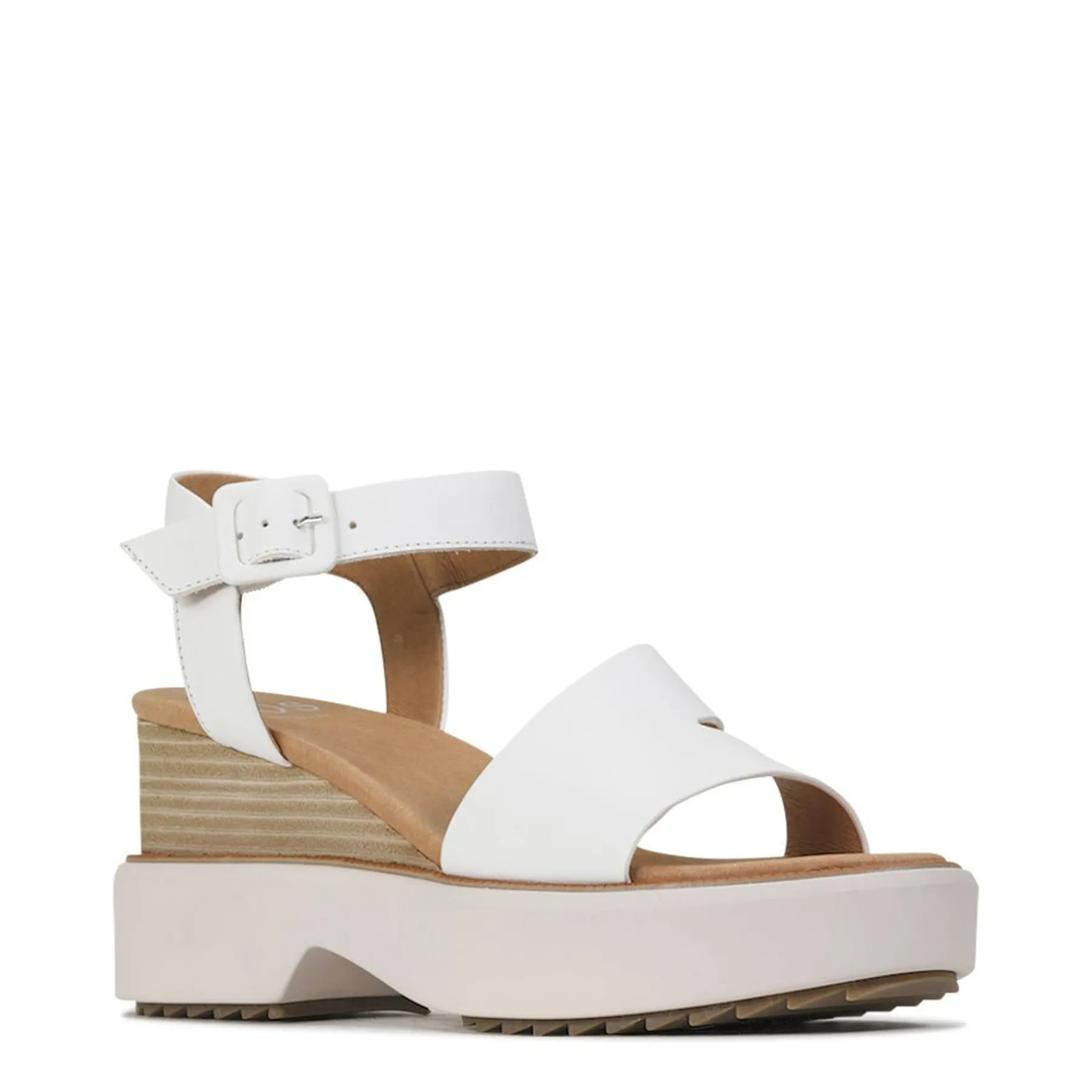 Clearance EOS Footwear BROOKE LEATHER WEDGE SANDAL