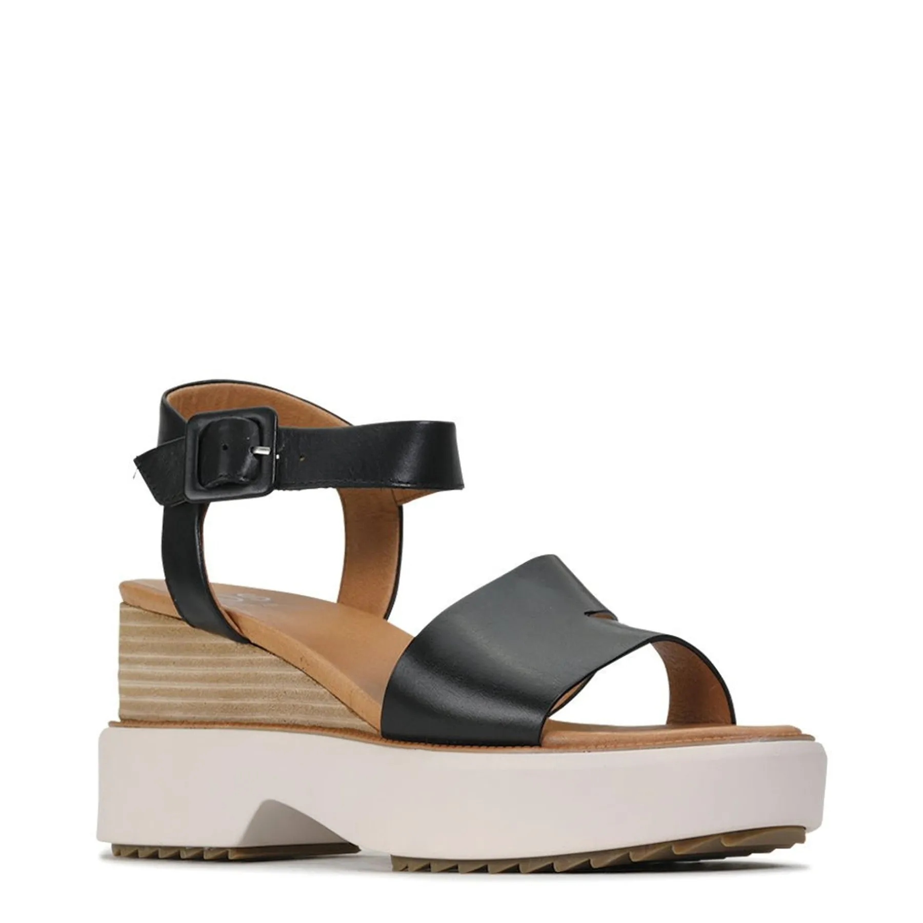 Clearance EOS Footwear BROOKE LEATHER WEDGE SANDAL