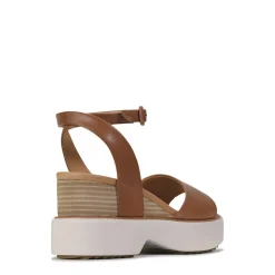 Shop EOS Footwear BRYCE WEDGE SANDALS LEATHER