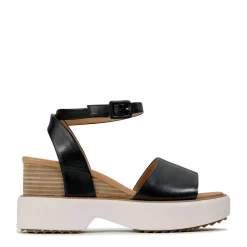 Shop EOS Footwear BRYCE WEDGE SANDALS LEATHER