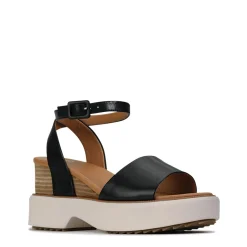 Shop EOS Footwear BRYCE WEDGE SANDALS LEATHER
