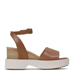 Shop EOS Footwear BRYCE WEDGE SANDALS LEATHER