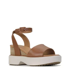 Shop EOS Footwear BRYCE WEDGE SANDALS LEATHER