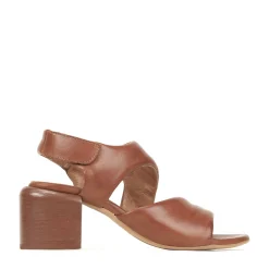 Outlet EOS Footwear CHARBEL LEATHER BLOCK HEEL SANDALS