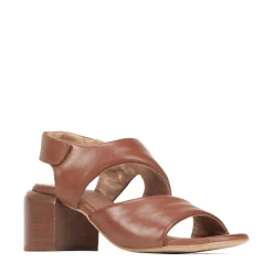 Outlet EOS Footwear CHARBEL LEATHER BLOCK HEEL SANDALS