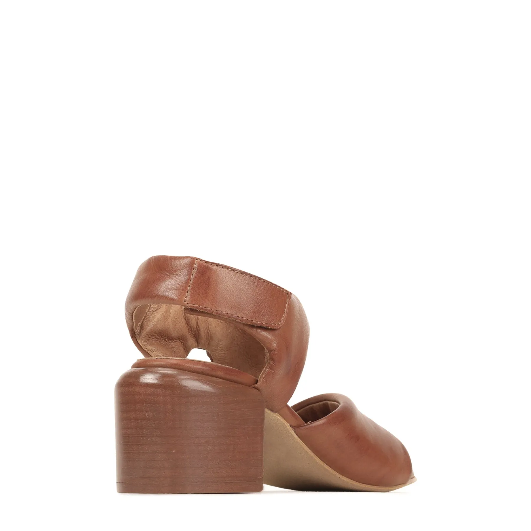 Outlet EOS Footwear CHARBEL LEATHER BLOCK HEEL SANDALS