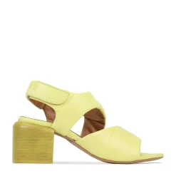 Outlet EOS Footwear CHARBEL LEATHER BLOCK HEEL SANDALS