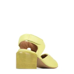 Outlet EOS Footwear CHARBEL LEATHER BLOCK HEEL SANDALS