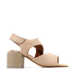 Outlet EOS Footwear CHARBEL LEATHER BLOCK HEEL SANDALS