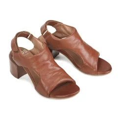 Sale EOS Footwear CHARICE LEATHER BLOCK HEEL SANDALS
