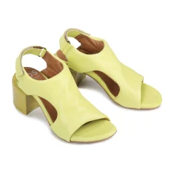 Sale EOS Footwear CHARICE LEATHER BLOCK HEEL SANDALS