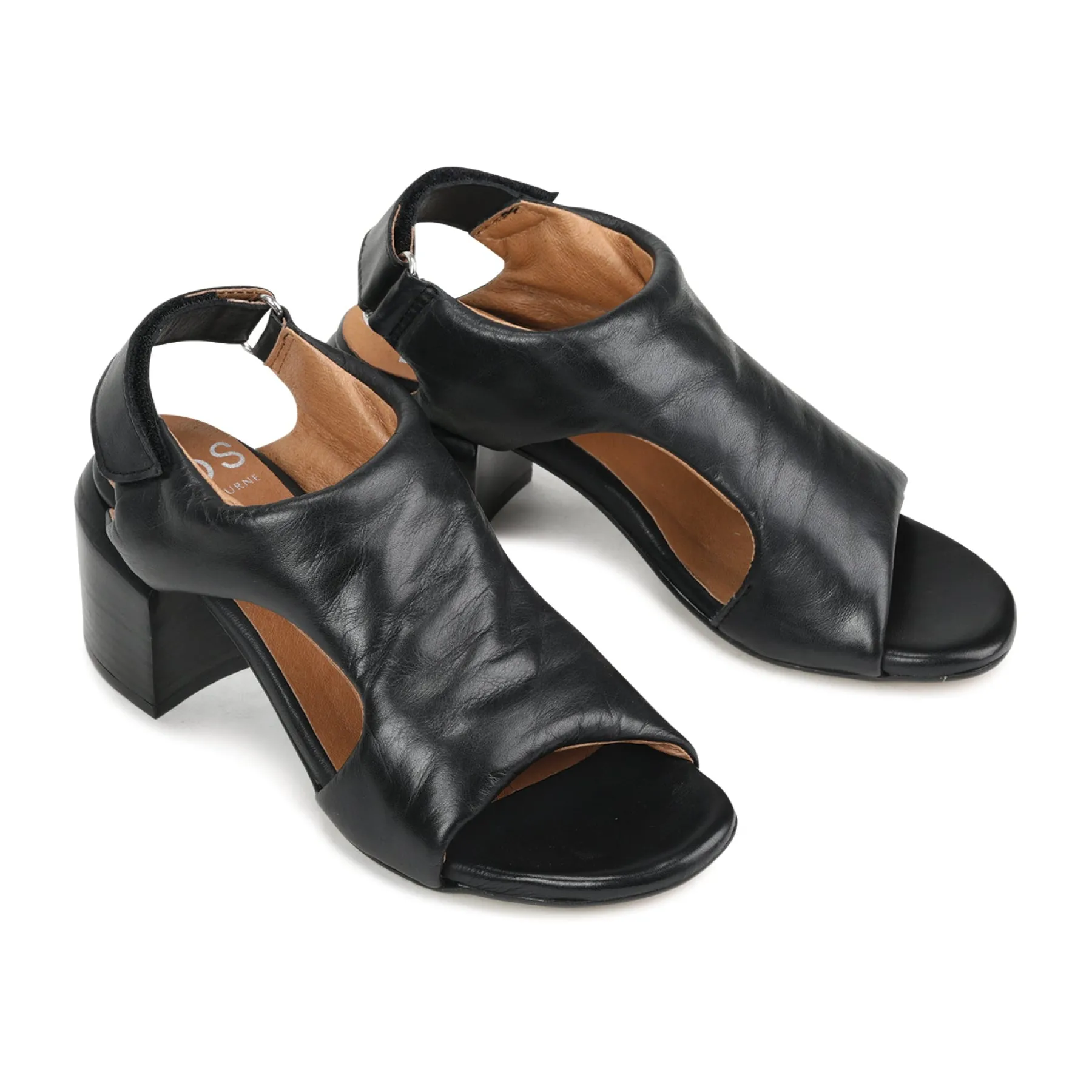 Sale EOS Footwear CHARICE LEATHER BLOCK HEEL SANDALS