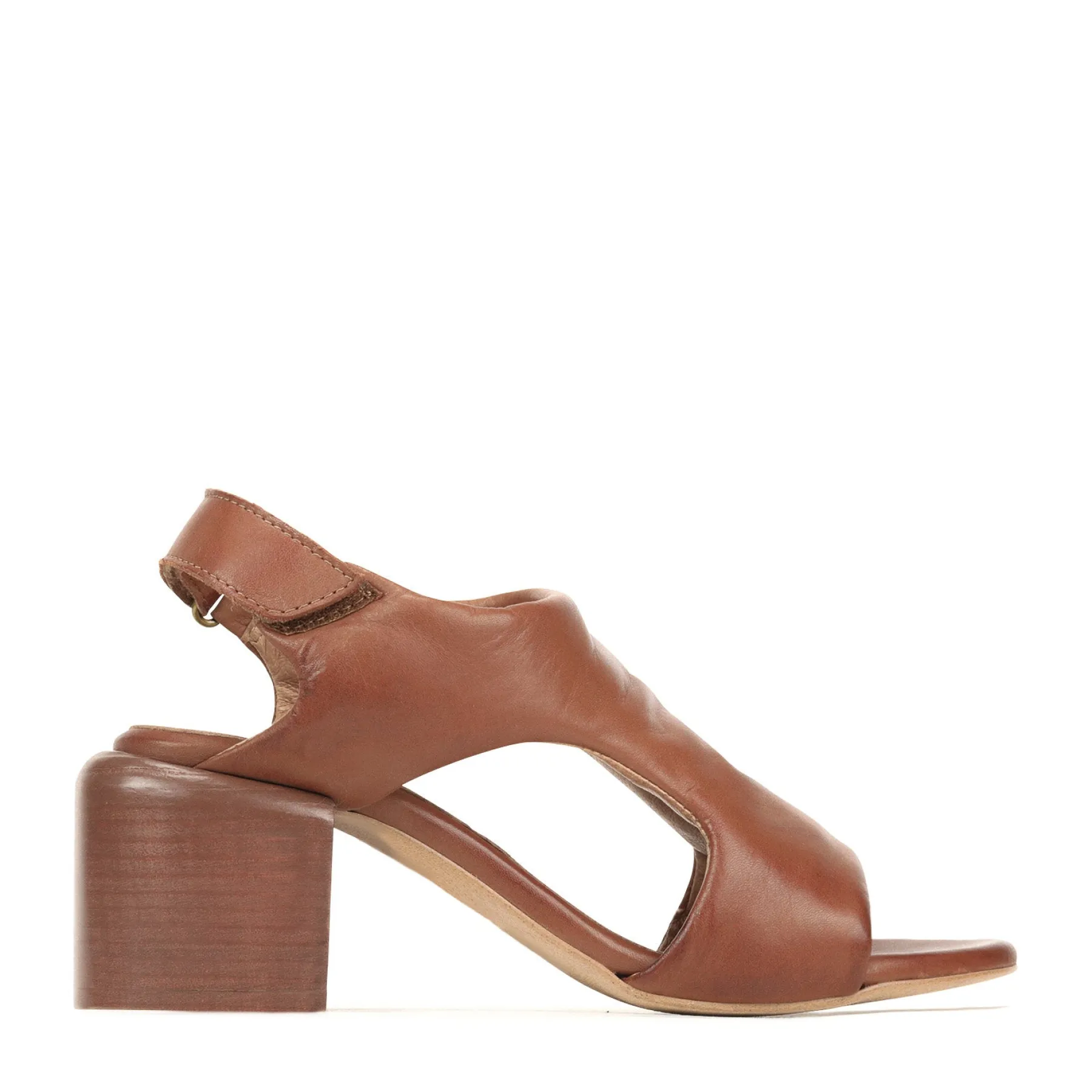 Sale EOS Footwear CHARICE LEATHER BLOCK HEEL SANDALS