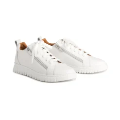 Fashion EOS Footwear CLARAH DOUBLE ZIPPER SNEAKER LEATHER