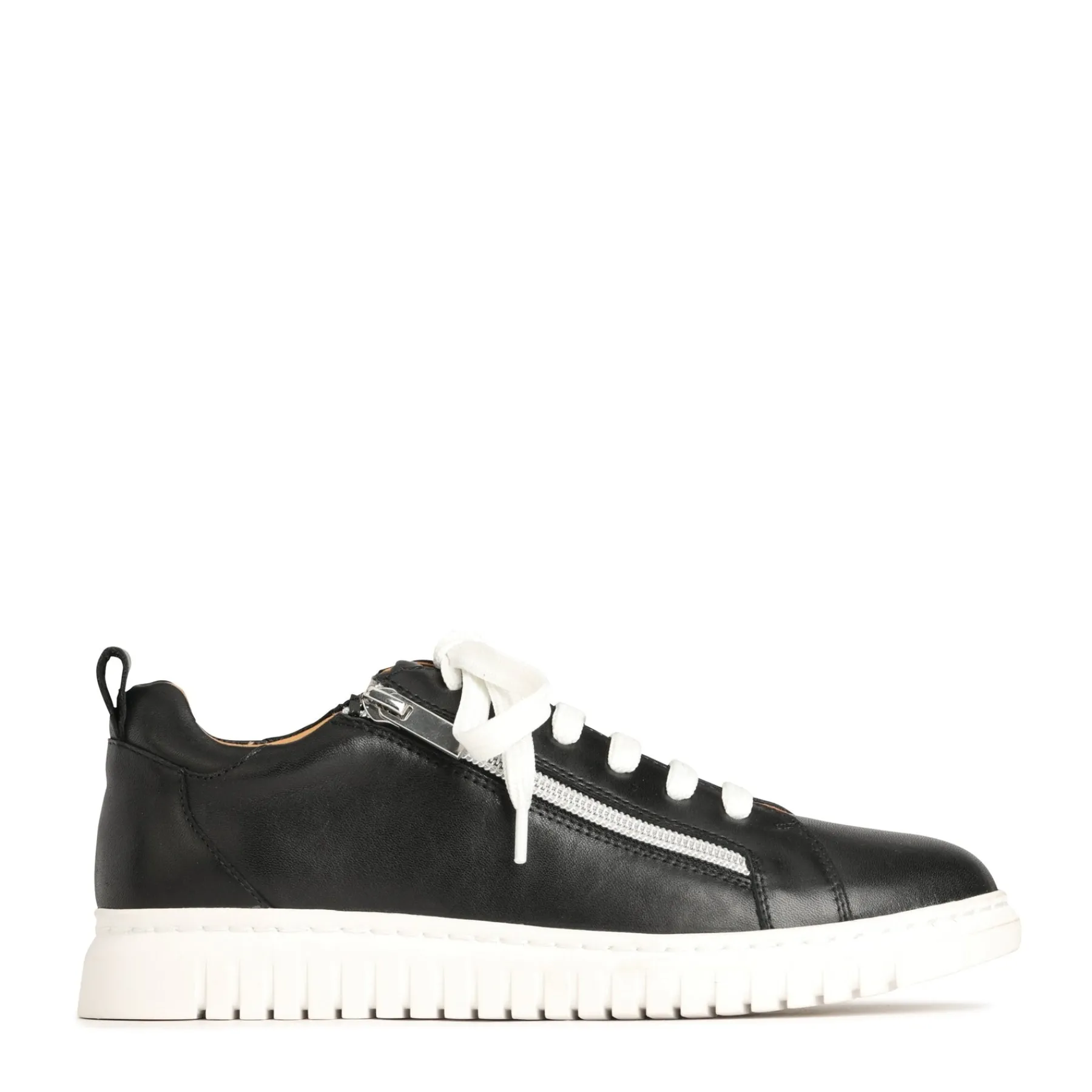 Fashion EOS Footwear CLARAH DOUBLE ZIPPER SNEAKER LEATHER