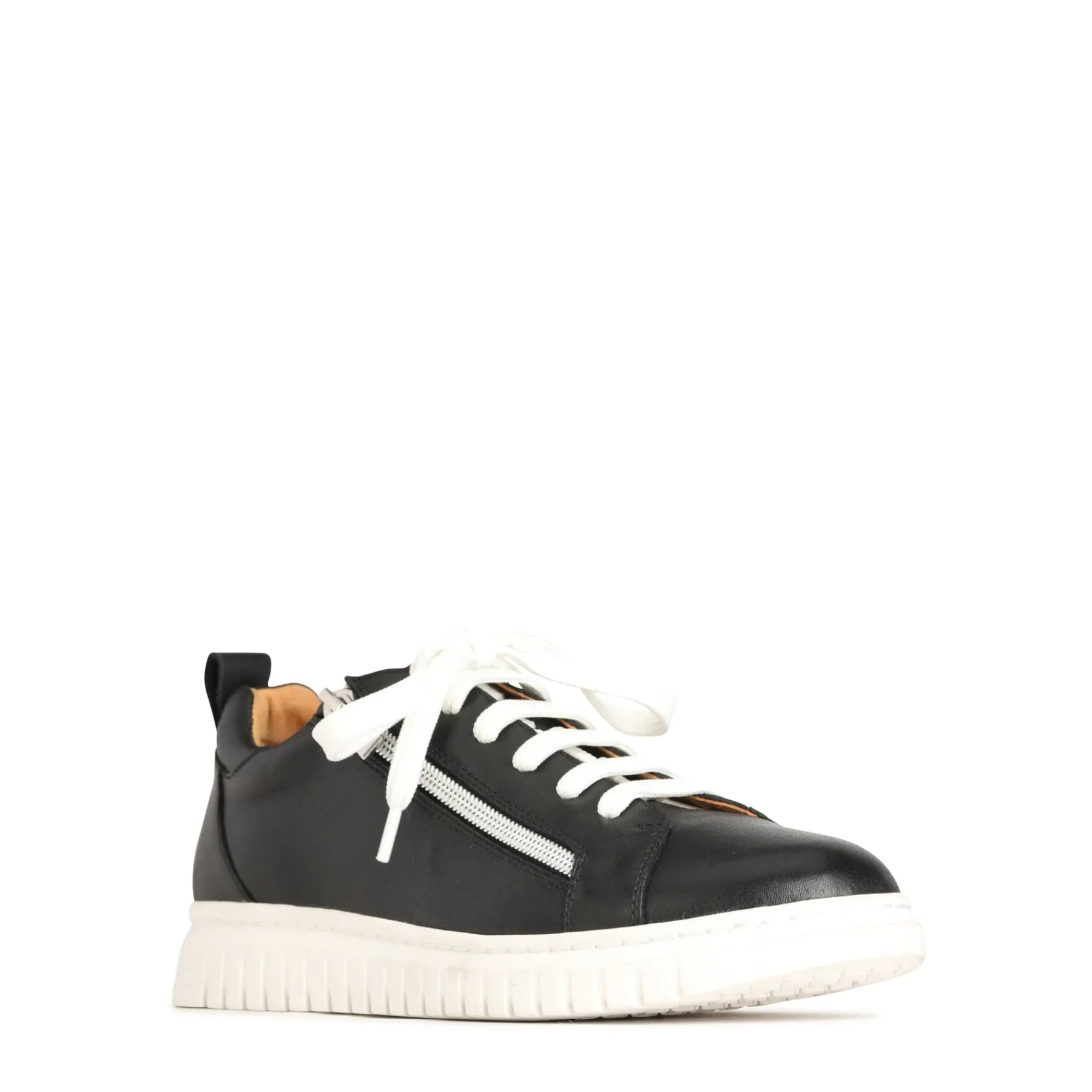 Fashion EOS Footwear CLARAH DOUBLE ZIPPER SNEAKER LEATHER