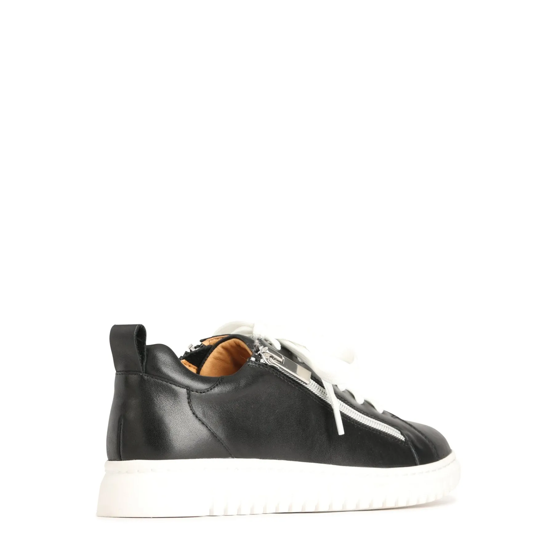 Fashion EOS Footwear CLARAH DOUBLE ZIPPER SNEAKER LEATHER