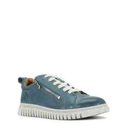 Clearance EOS Footwear CLARENCE LOW-TOP ZIPPER SNEAKER LEATHER