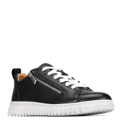 Clearance EOS Footwear CLARENCE LOW-TOP ZIPPER SNEAKER LEATHER