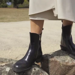 Flash Sale EOS Footwear COLLETE ANKLE ZIP BOOTS LEATHER Black-box