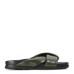 Best Sale EOS Footwear CROSS LEATHER SLIDE SANDALS