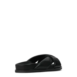Best Sale EOS Footwear CROSS LEATHER SLIDE SANDALS
