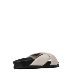 Best Sale EOS Footwear CROSS LEATHER SLIDE SANDALS