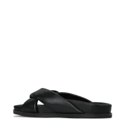 Best Sale EOS Footwear CROSS LEATHER SLIDE SANDALS