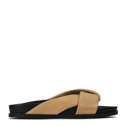 Best Sale EOS Footwear CROSS LEATHER SLIDE SANDALS