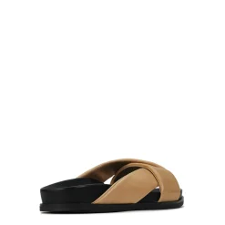 Best Sale EOS Footwear CROSS LEATHER SLIDE SANDALS