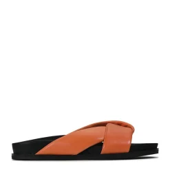 Best Sale EOS Footwear CROSS LEATHER SLIDE SANDALS