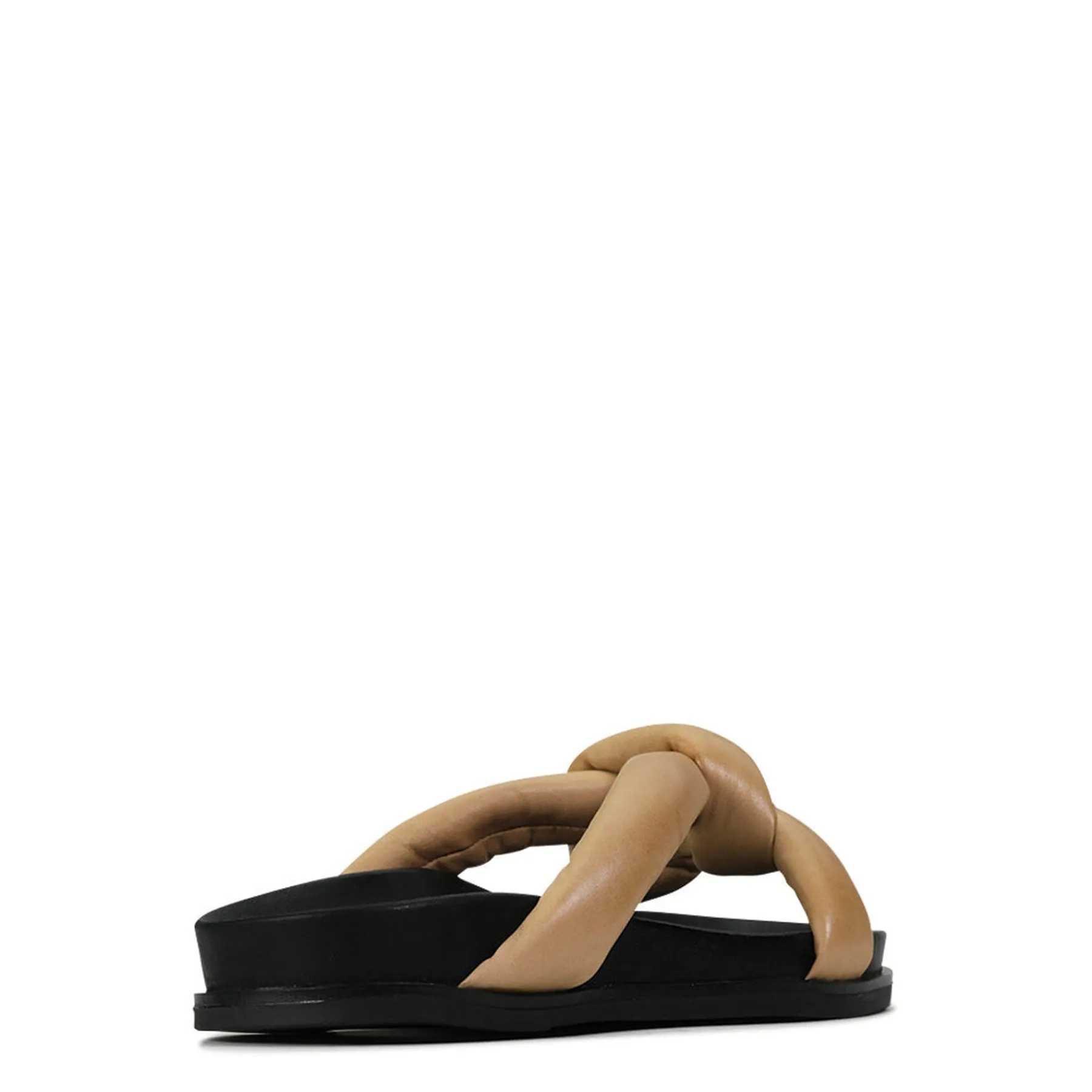 Fashion EOS Footwear CROSSED SLIDE SANDALS