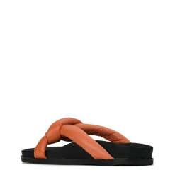 Fashion EOS Footwear CROSSED SLIDE SANDALS