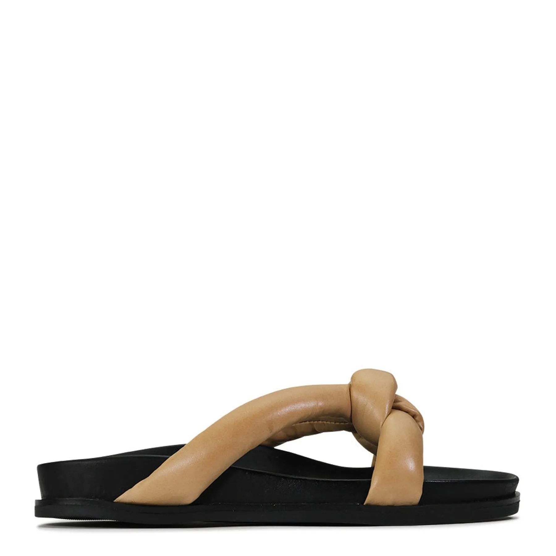 Fashion EOS Footwear CROSSED SLIDE SANDALS