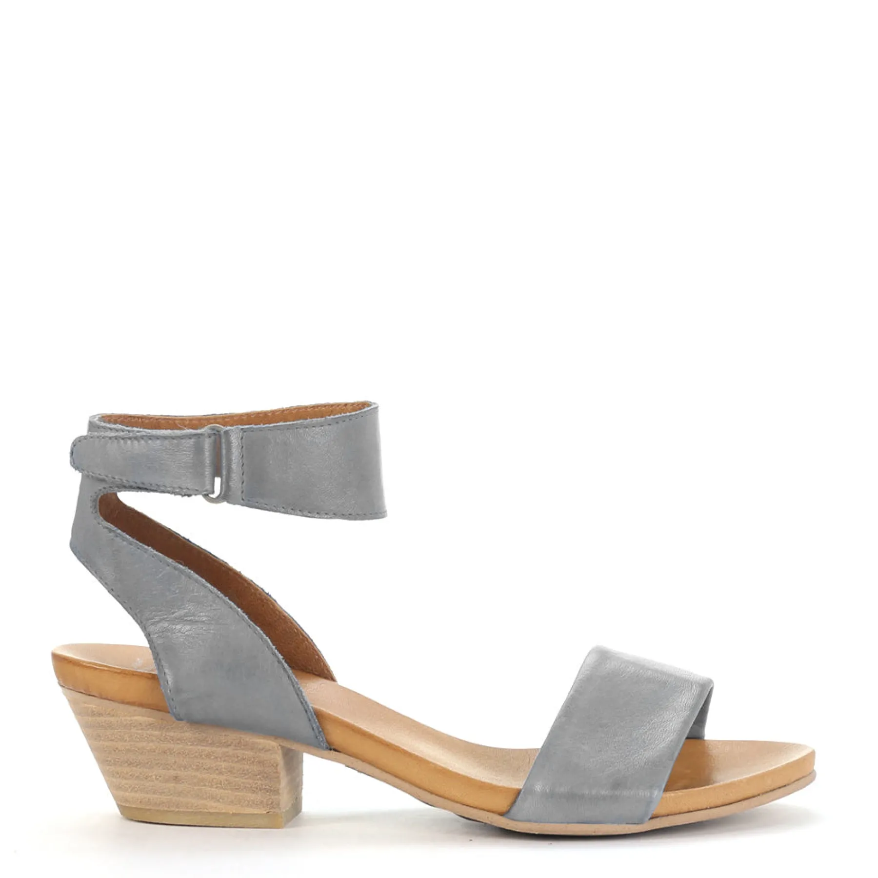 Fashion EOS Footwear CUBO WOODEN STACK HEEL SANDALS LEATHER