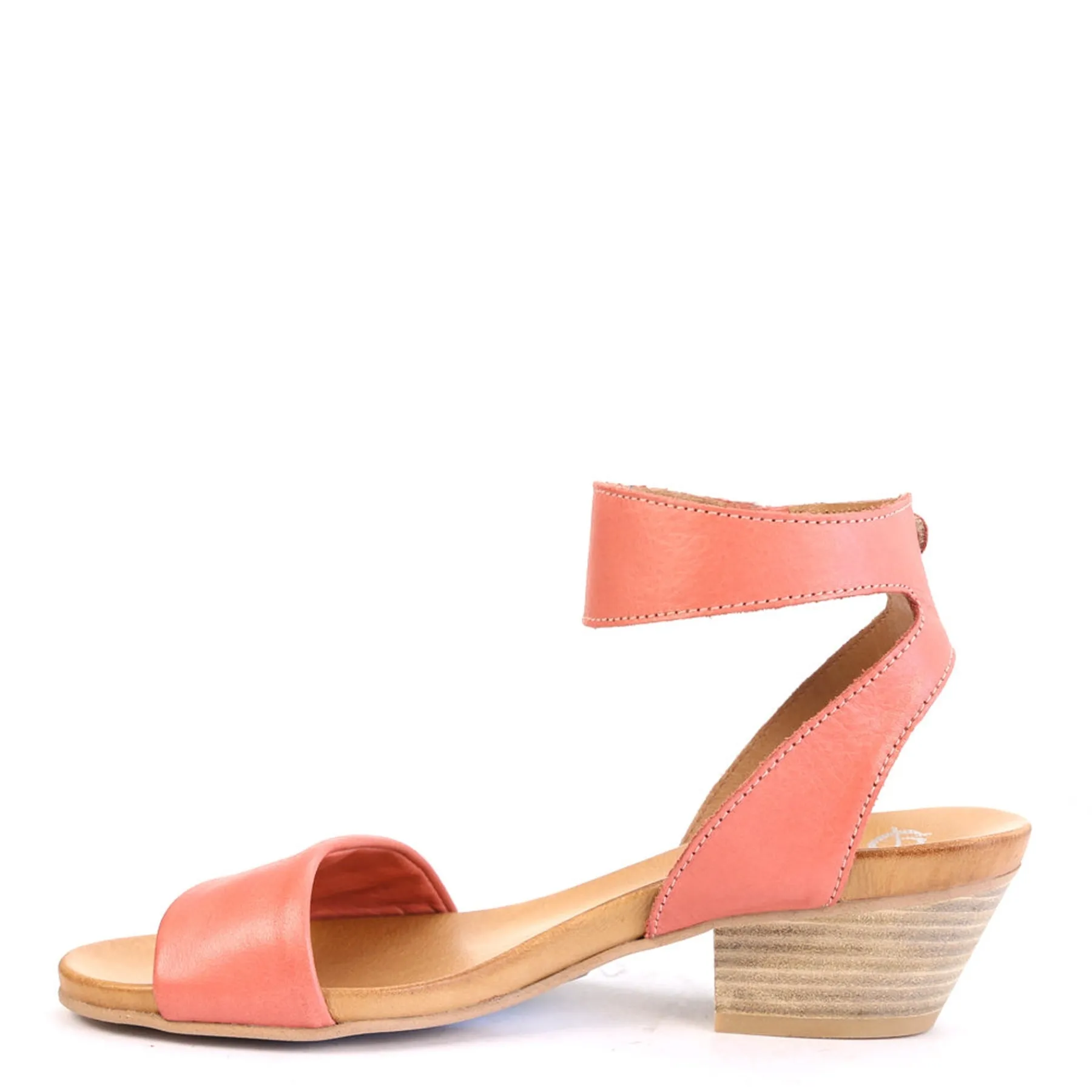 Fashion EOS Footwear CUBO WOODEN STACK HEEL SANDALS LEATHER