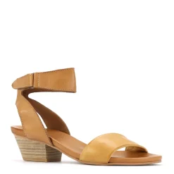 Fashion EOS Footwear CUBO WOODEN STACK HEEL SANDALS LEATHER