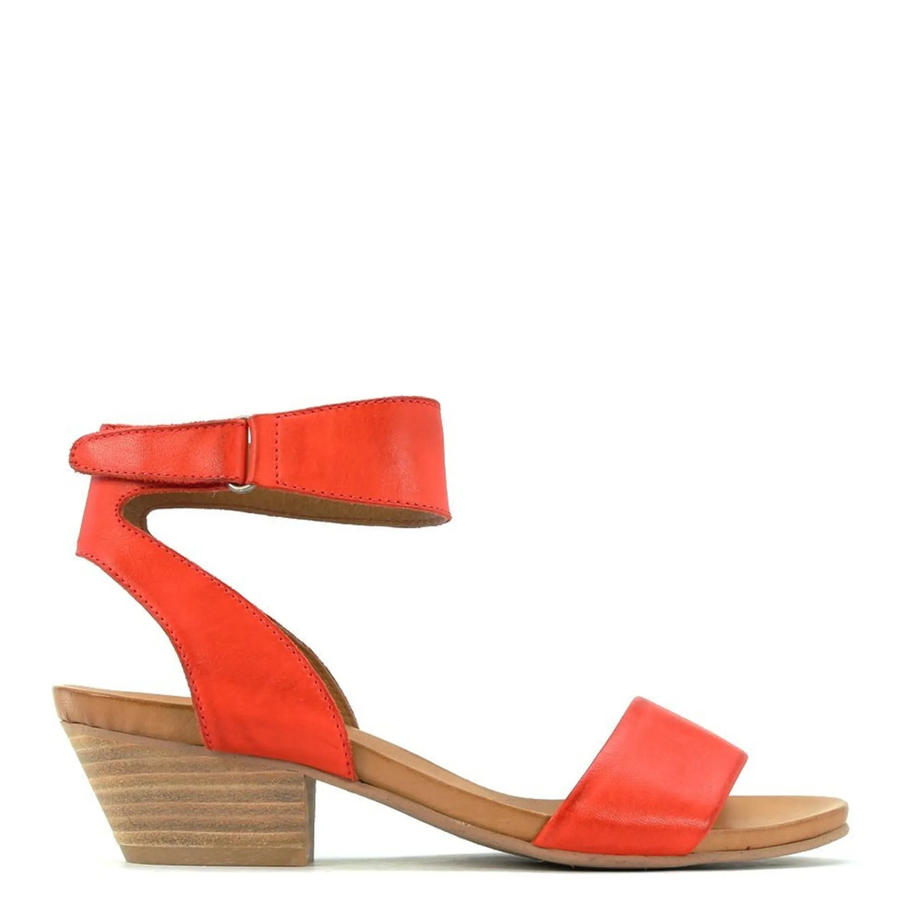 Fashion EOS Footwear CUBO WOODEN STACK HEEL SANDALS LEATHER