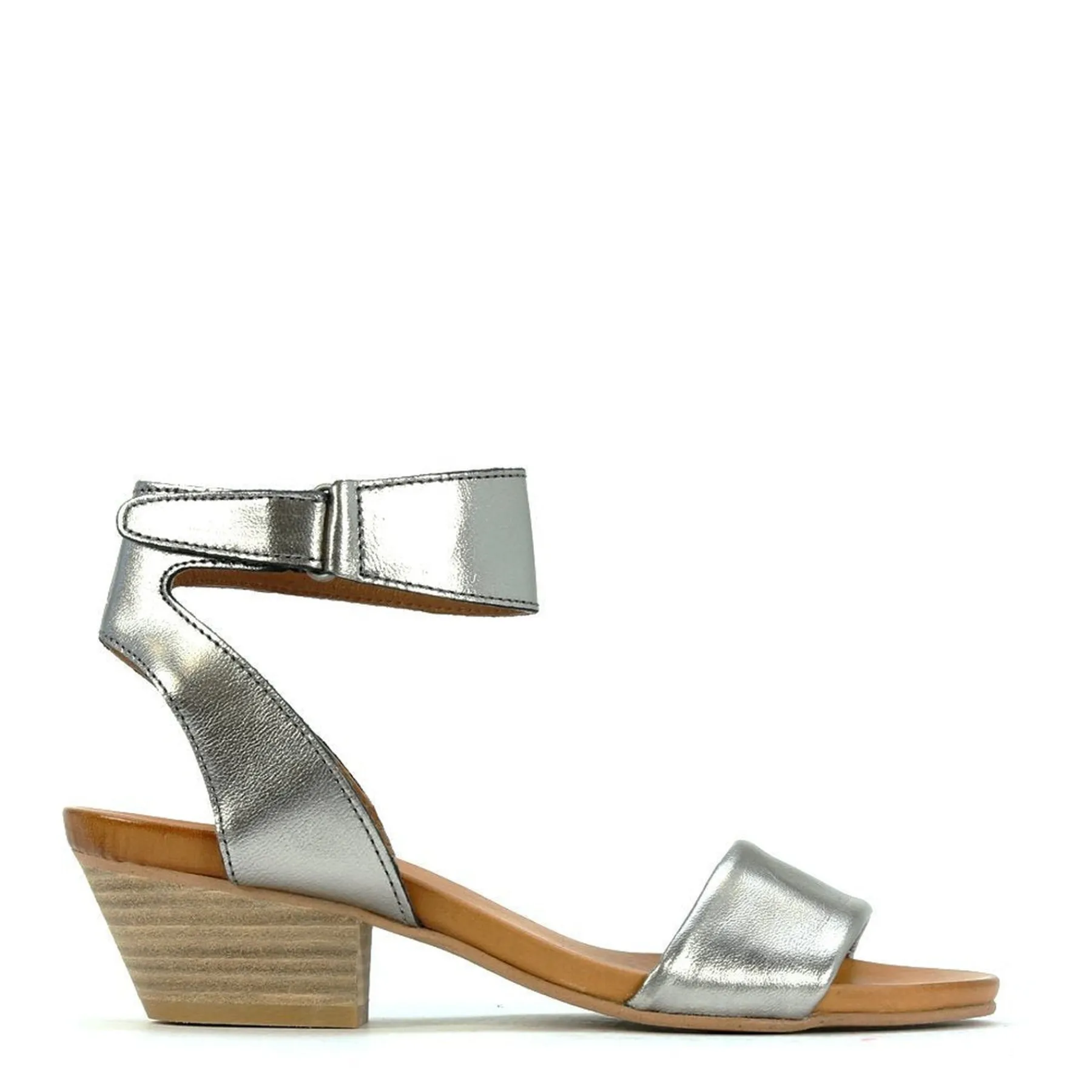 Fashion EOS Footwear CUBO WOODEN STACK HEEL SANDALS LEATHER