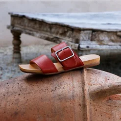 Cheap EOS Footwear DALLAS LEATHER BUCKLE SANDAL