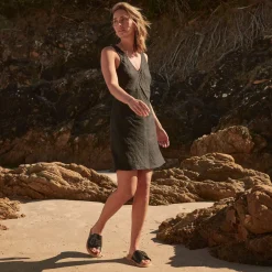 New EOS Footwear DEDE SLIDE LEATHER SANDALS