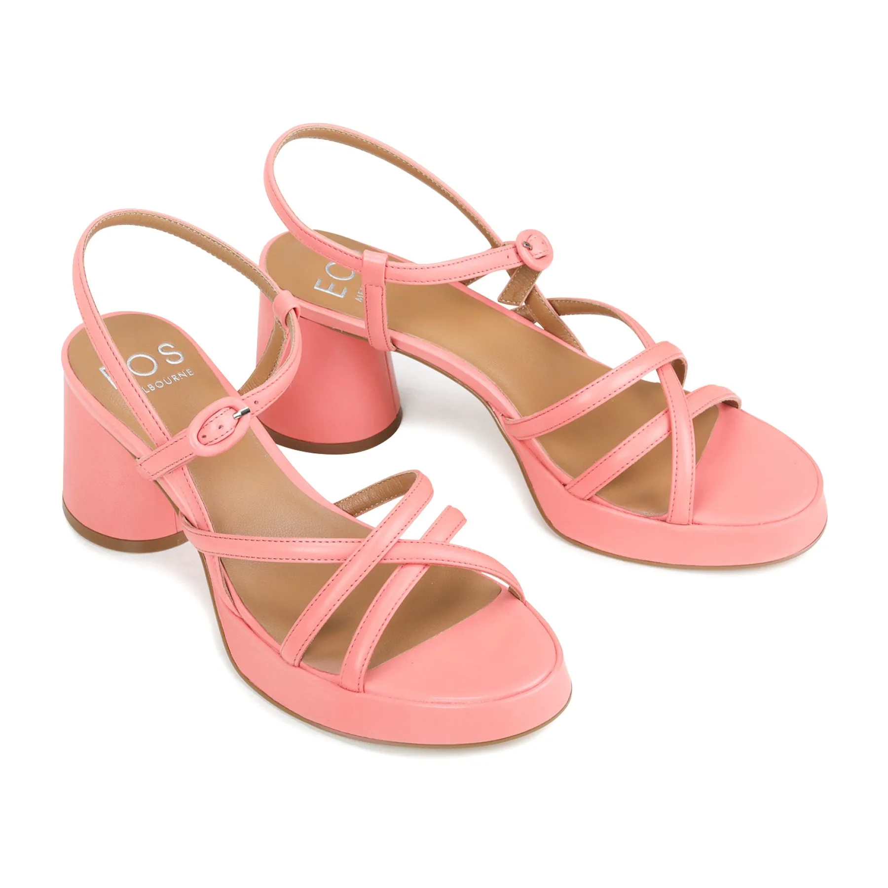 Discount EOS Footwear DORIANO LEATHER HEEL SANDALS
