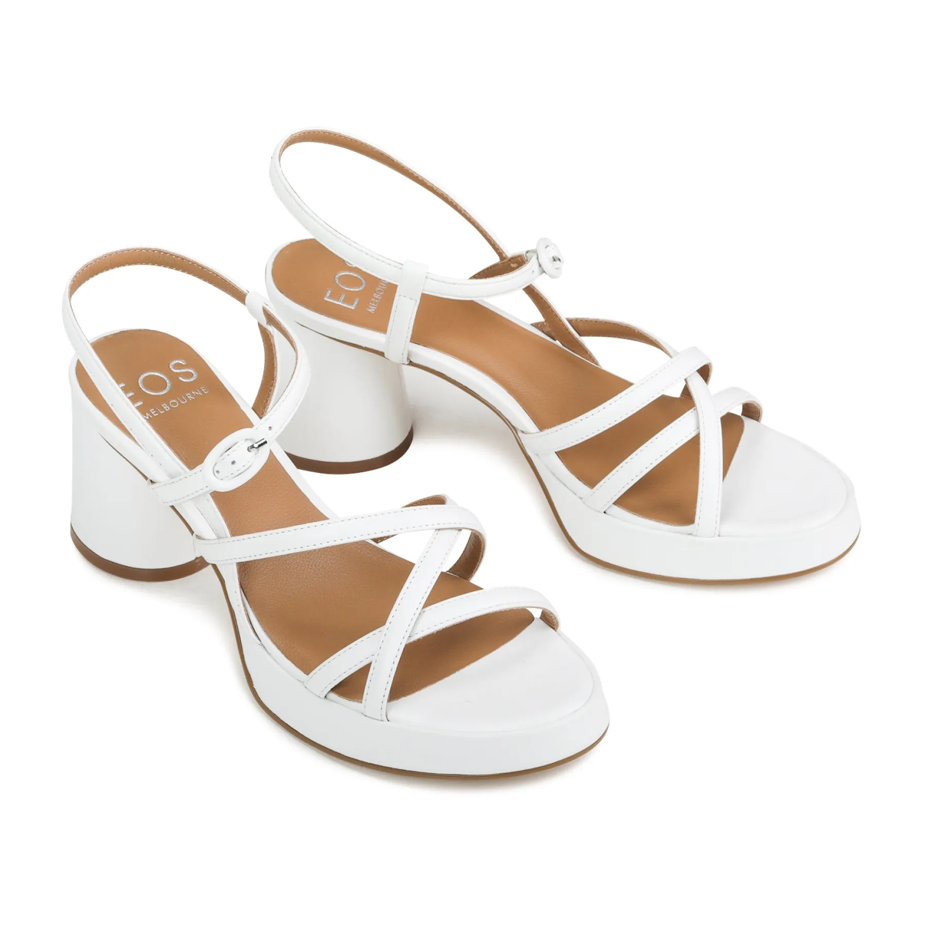 Discount EOS Footwear DORIANO LEATHER HEEL SANDALS