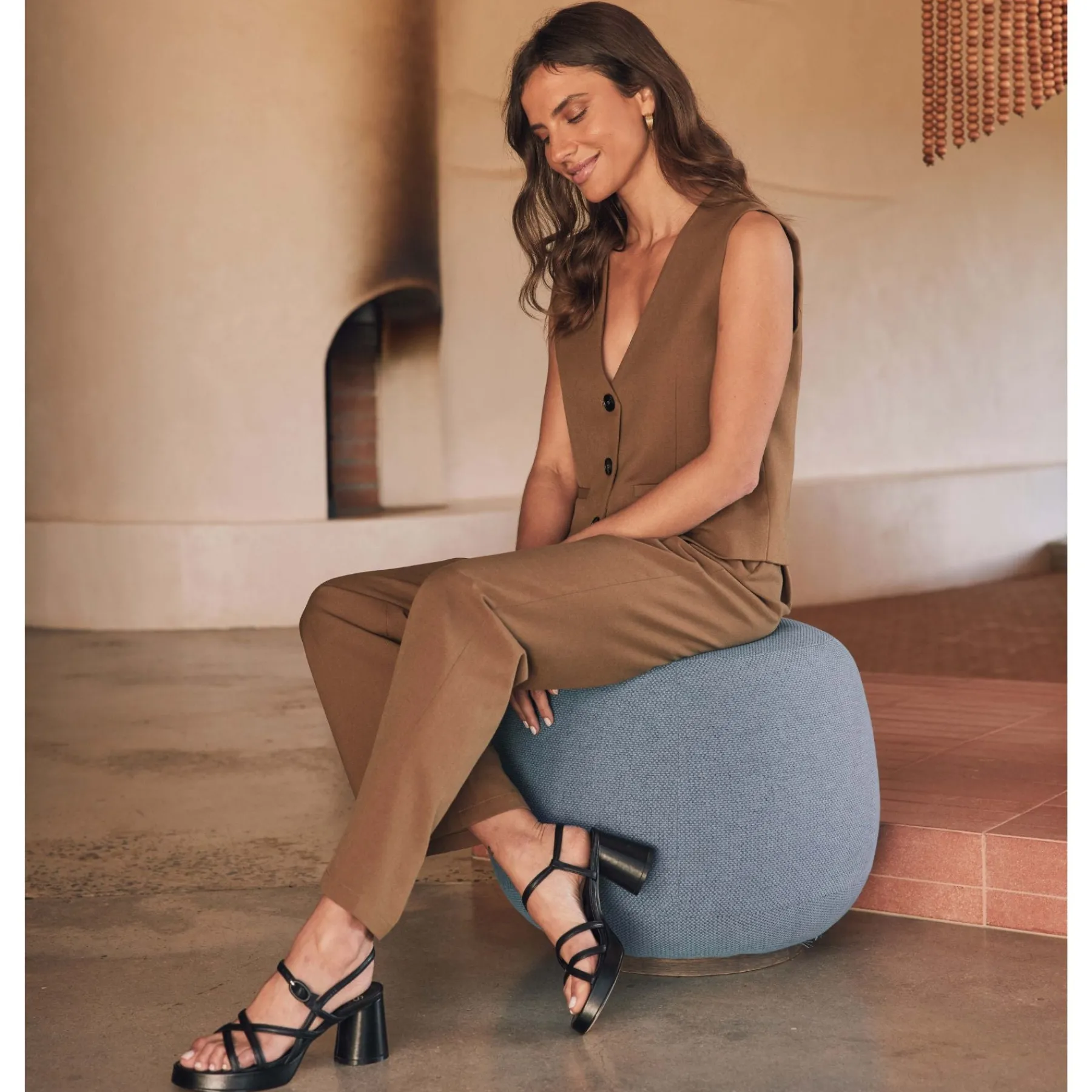 Discount EOS Footwear DORIANO LEATHER HEEL SANDALS