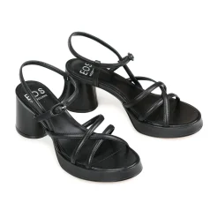 Discount EOS Footwear DORIANO LEATHER HEEL SANDALS
