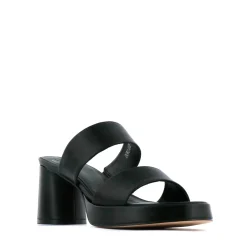 Best EOS Footwear DORO LEATHER MULE HEEL SANDALS