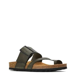 Cheap EOS Footwear EDGY LEATHER SLIDE SANDAL