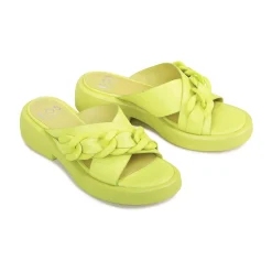 Discount EOS Footwear ELEASE LEATHER SLIDE HEEL SANDALS