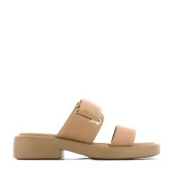 Best Sale EOS Footwear ELENI LEATHER HEEL SLIDE SANDALS